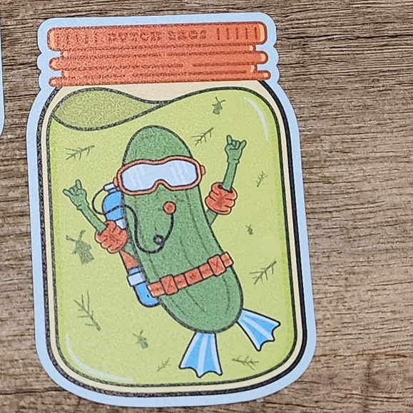 Dutch Bros April Diving Pickle Sticker - Picture 1 of 1